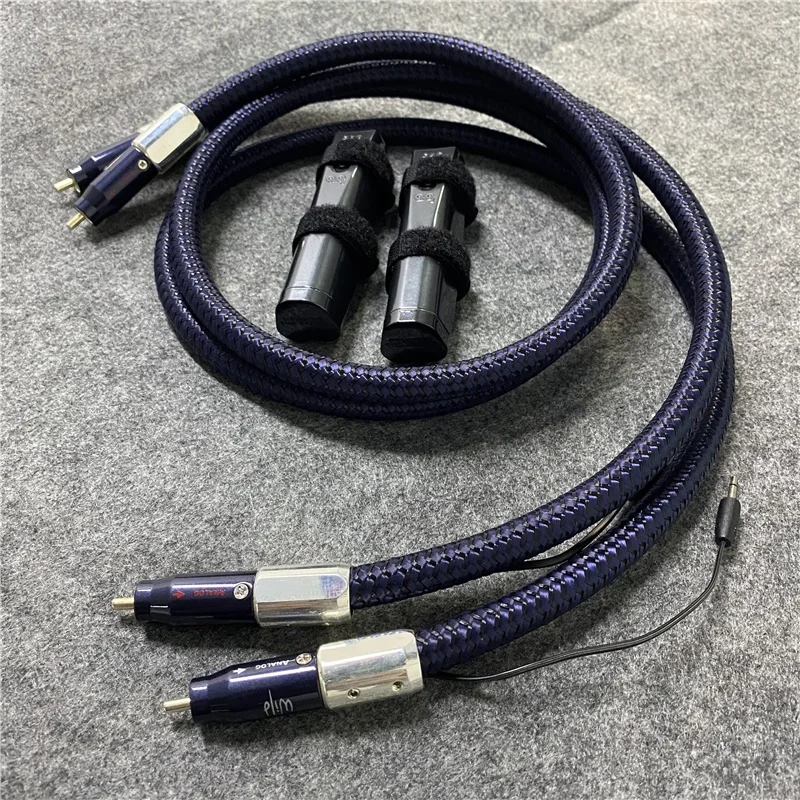 Аудиофил Дикий синий Yonder RCA кабель с 72V DBS HiFi аудио линии|Кабели VGA| |
