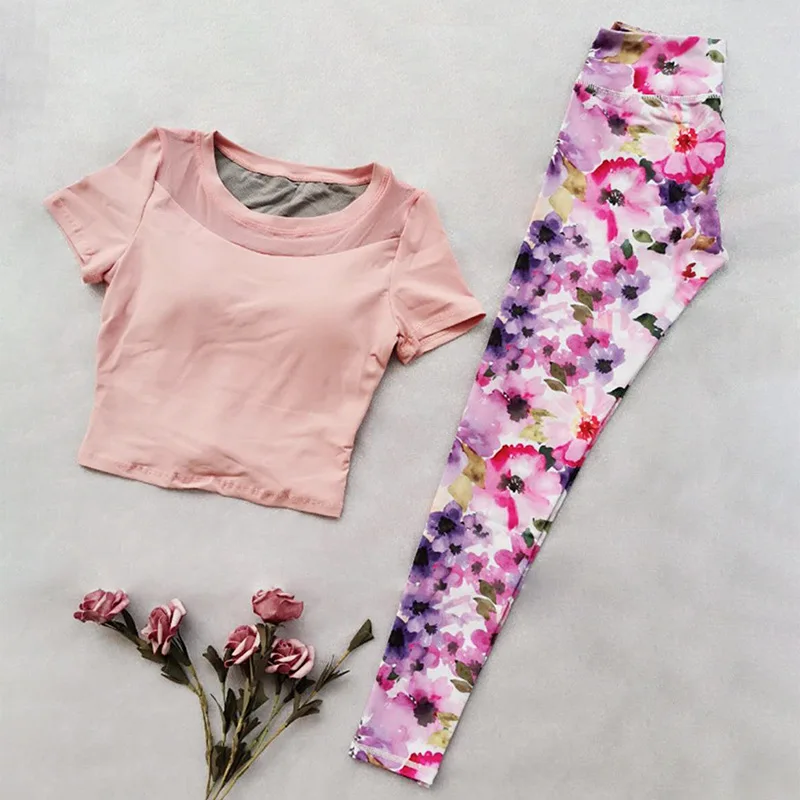 Спортивная футболка для занятий йогой топ сексуальные женские комплекты в