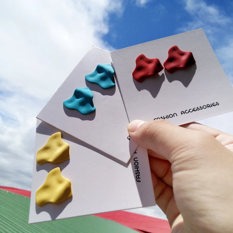 Timlee E243 Personality Originality Irregular Geometry Alloy Studs Earrings Popular Jewelry wholesale. | Украшения и аксессуары