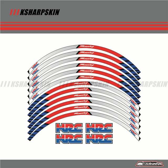12X наклейка на колеса мотоцикла декоративная шины для HONDA REPSOL HRC CBRRR CBR250RR CBR400RR CBR600RR