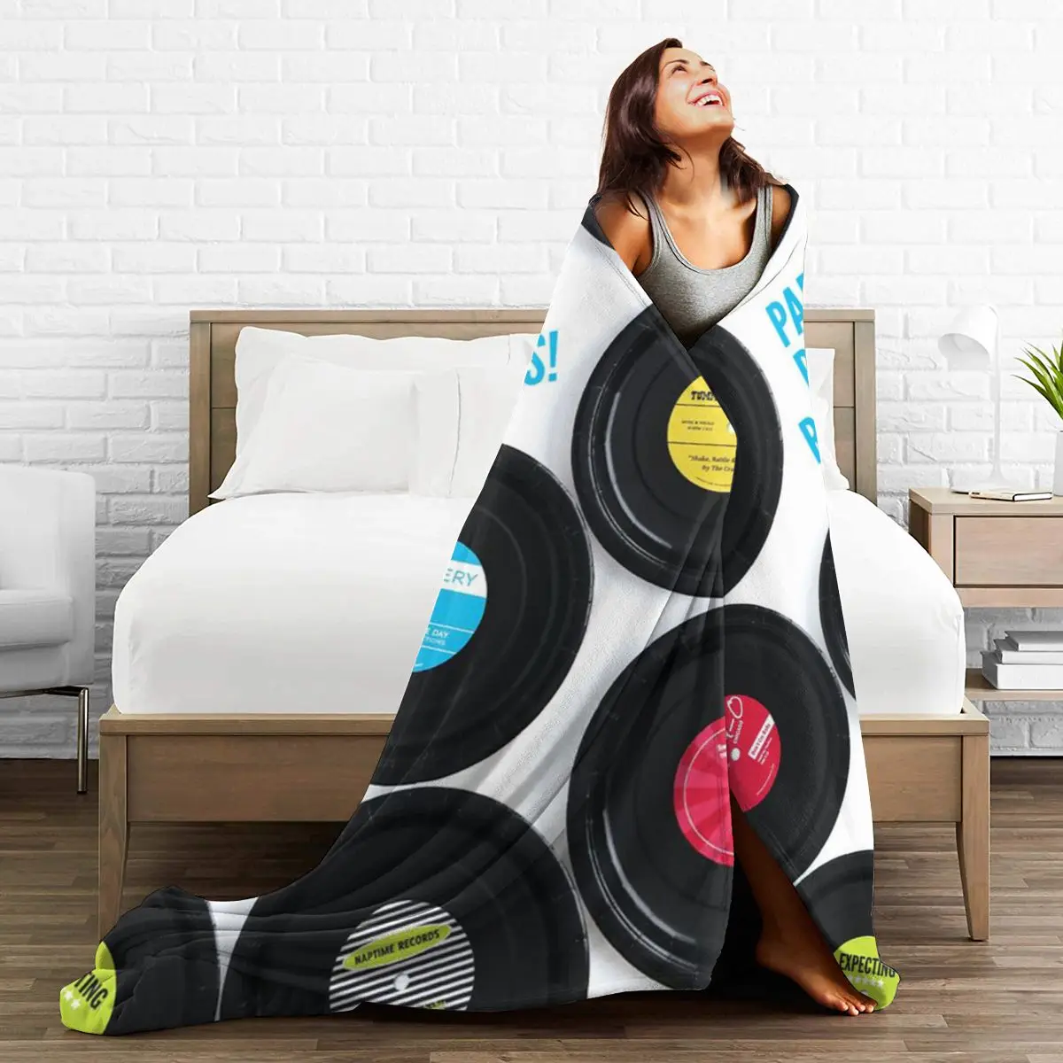 

3D Cartoon Sherpa Blanket Warm Super Soft Flannel Office Nap Bedspread Sofa Bedding Plush Quilt Plaids 293986506