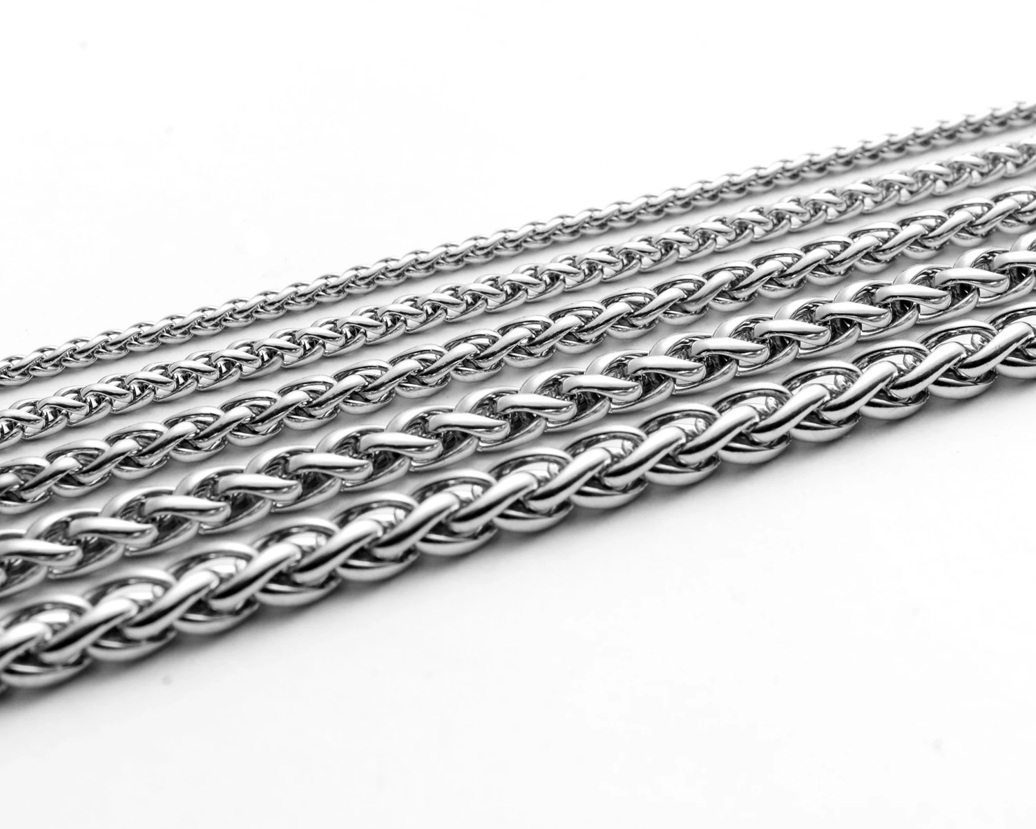 Мужское ожерелье-цепочка из нержавеющей стали с квадратными звеньями