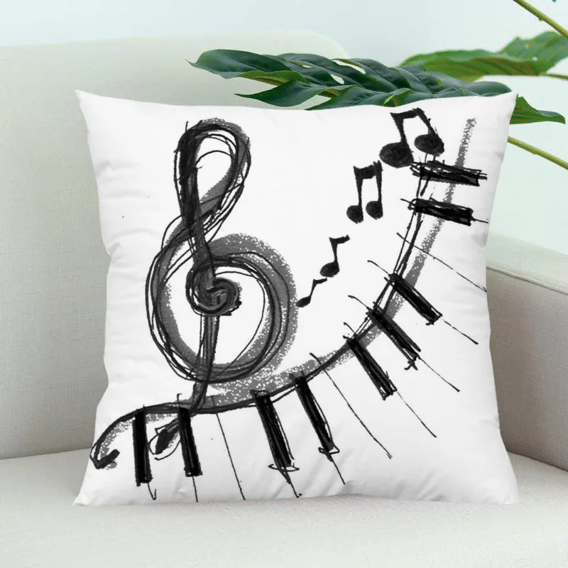 Музыкального искусства накидка для подушки Спальня дома или офиса декоративные