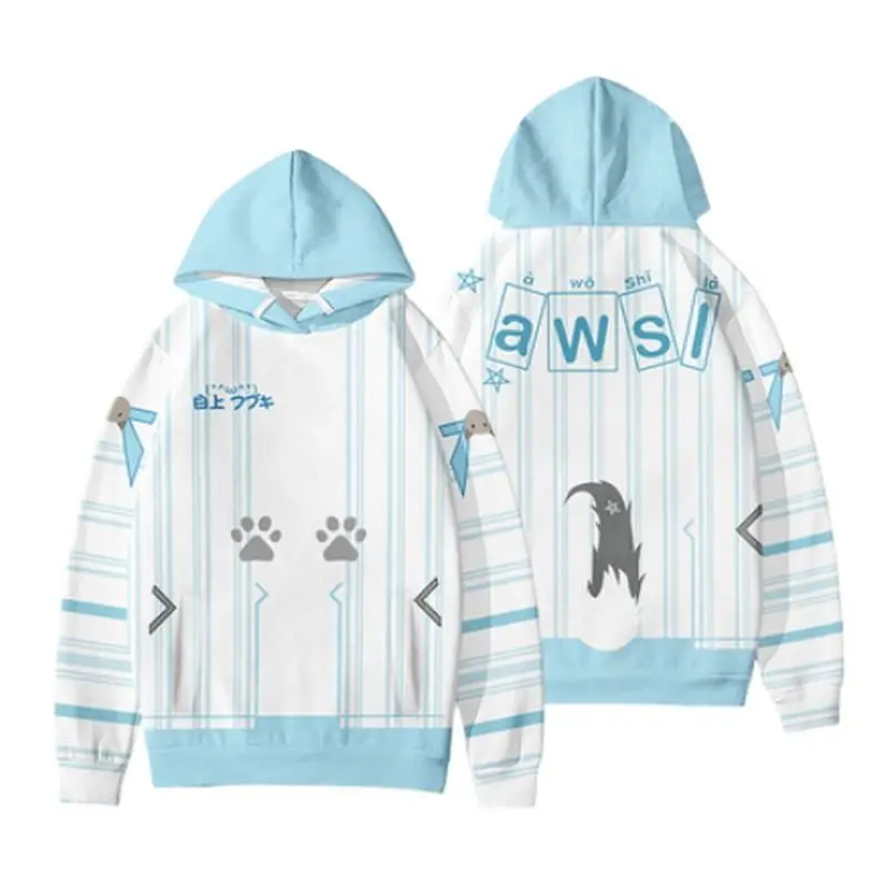 

2021 Fashion Hoodie Jacket By GawrGura Virtual Anchor HololiveEN