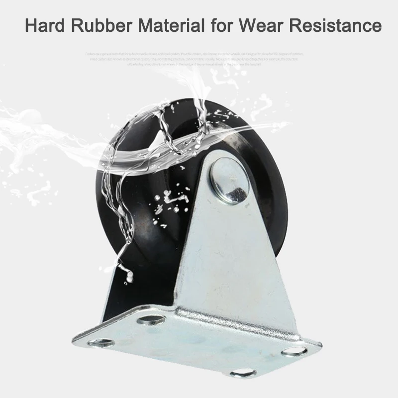 Роликовые колеса резиновые вращающиеся фиксированные сверхпрочные для мебели