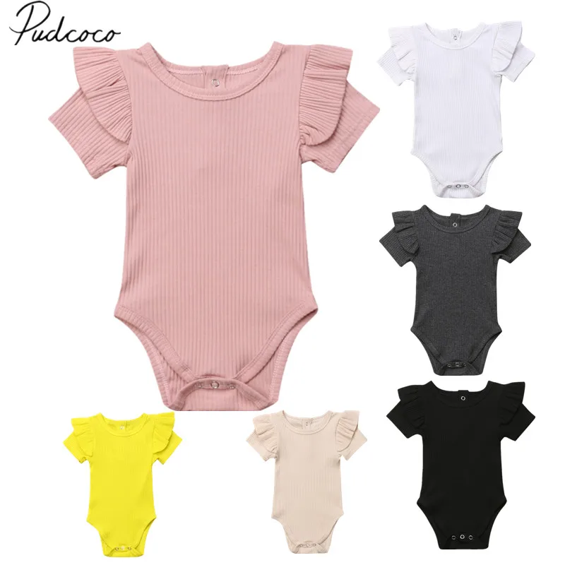 

Комбинезон детский хлопковый, с коротким рукавом, на возраст 0-24 месяцев