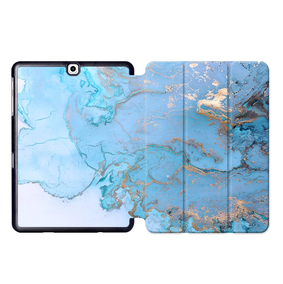 SS06 MTT мрамор из искусственной кожи чехол для samsung Galaxy Tab S2 9,7 ''SM-T810 T815 T813 T819 Флип Стенд Смарт чехол для планшета Авто Режим сна/пробуждения - Цвет: SS06