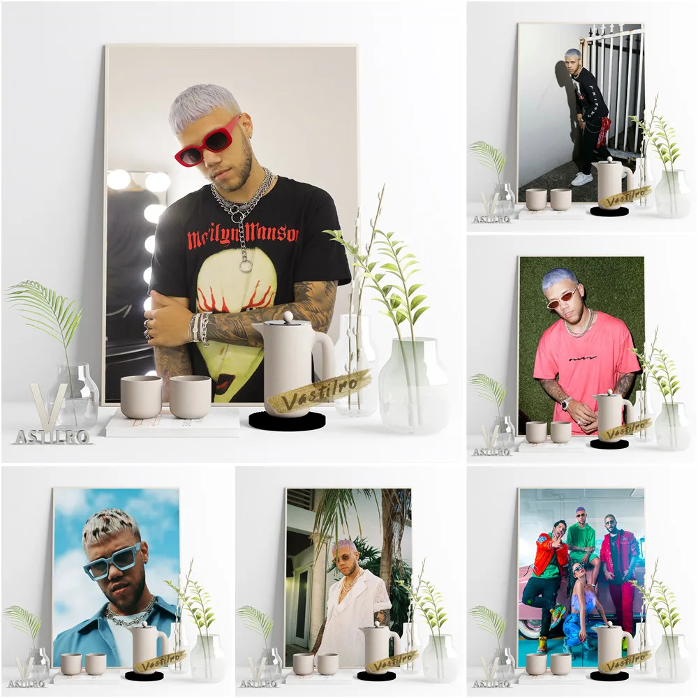 

Jhay Cortez Modern Canvas Painting Hot Music Singer Star Poster Print Living Room Home Decor Bar Pub Club Wall Picture Fans Gift