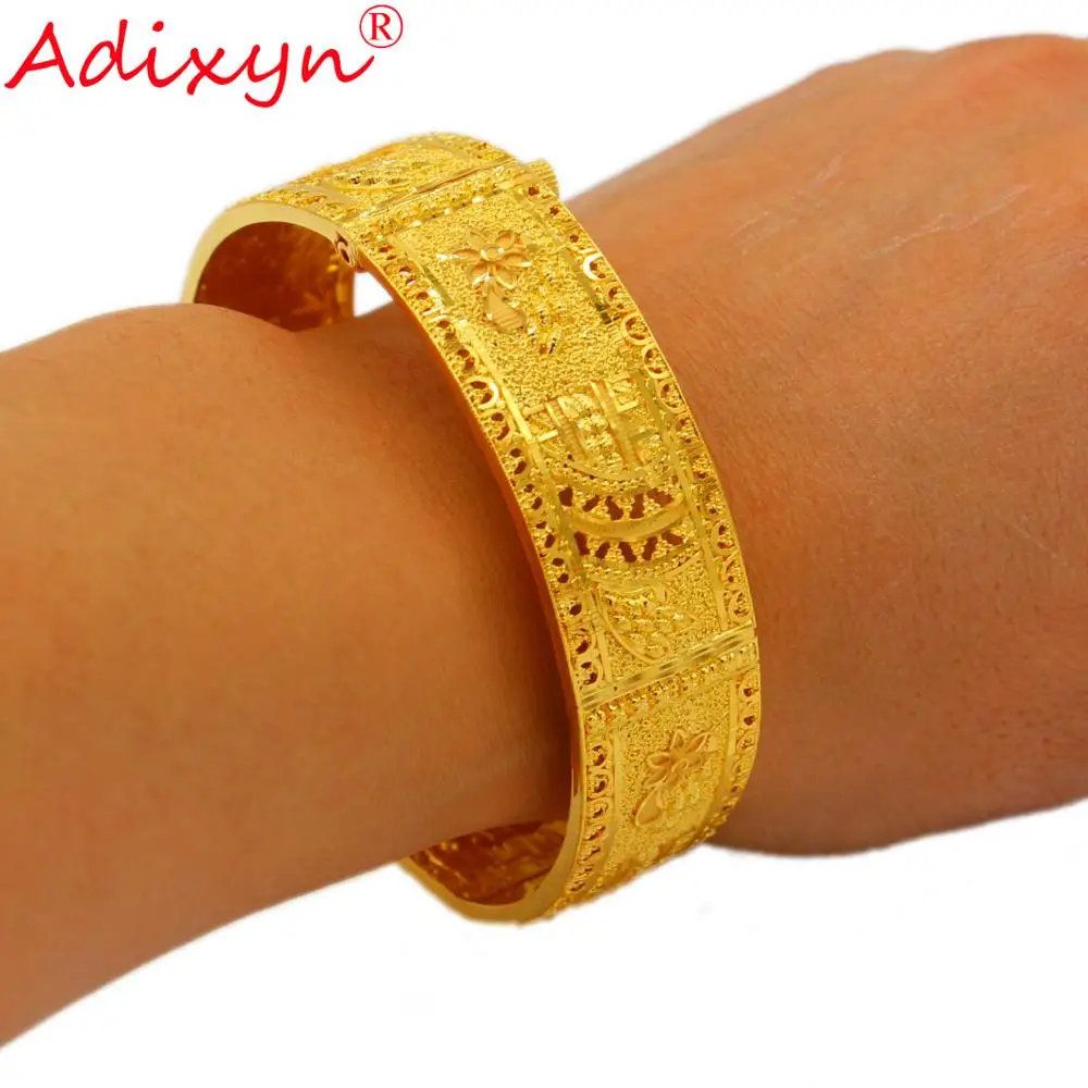 Adixyn новый браслет в дубайском стиле для женщин 24 К золотой цвет медный на