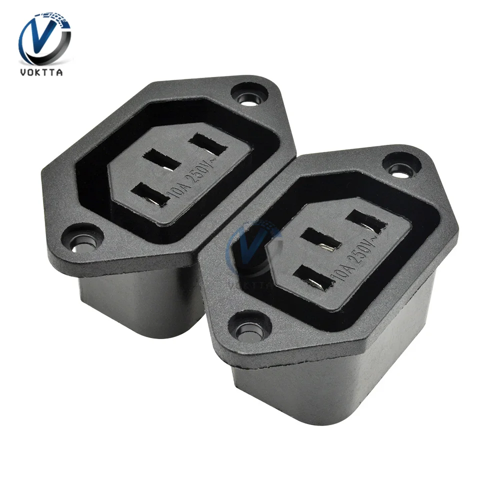 AC входной разъем питания прямой для кабеля с 10А предохранителем Розетка