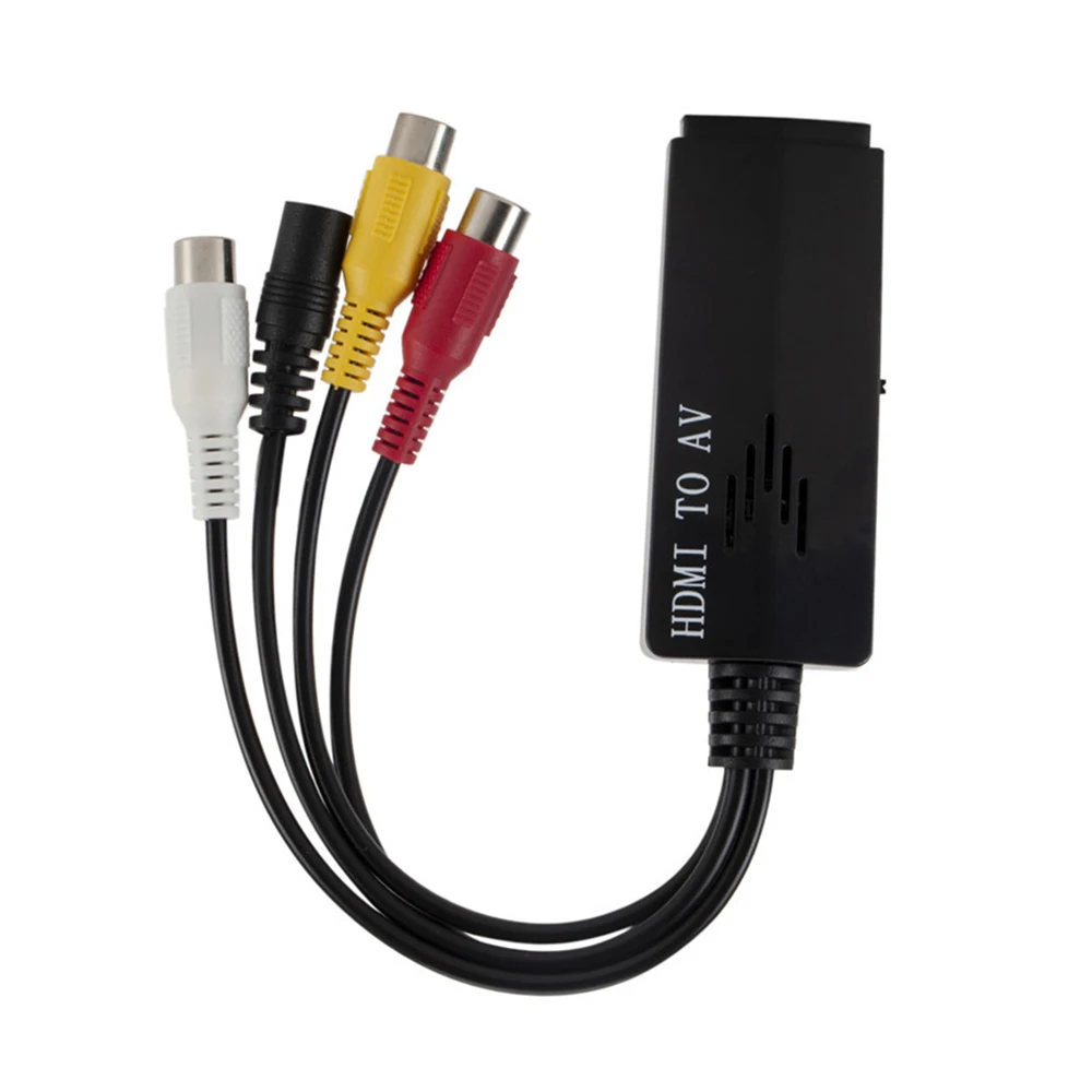 HDMI к 3RCA композитный AV/CVBS видео аудио конвертер HDMI2AV адаптер Поддержка NTSC/PAL для
