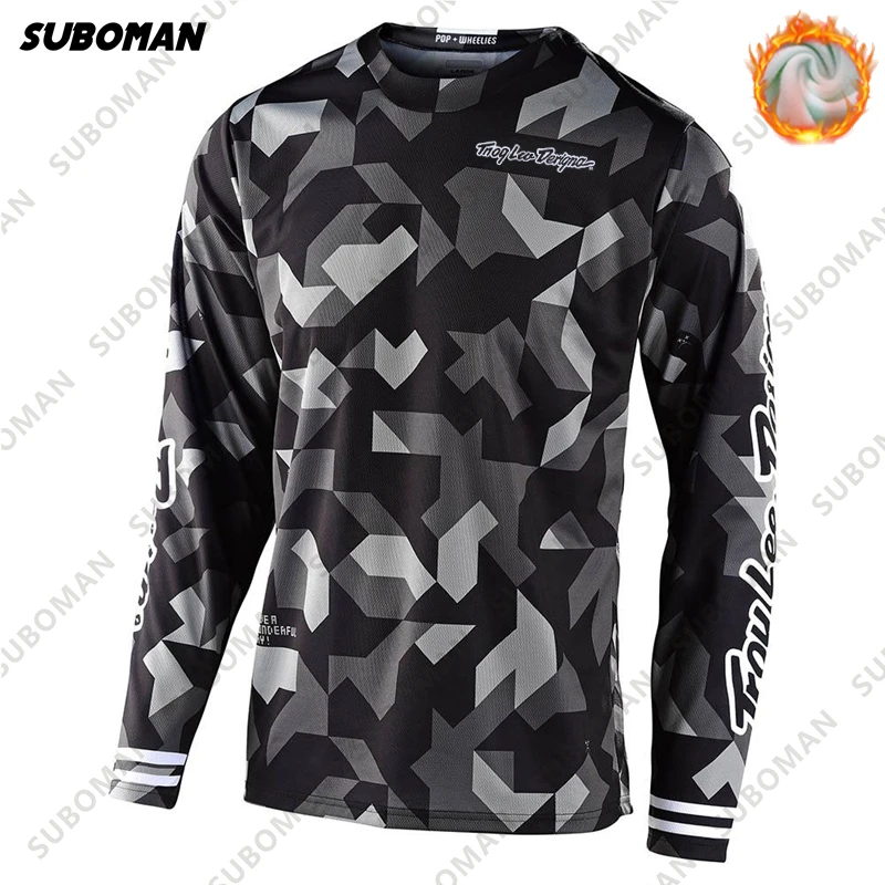 

2022 Keep warm winter suboman poc men bike Shirt Mtb Downhil Motocross motorcycle long sleeve Jersey bmx Mountain Bike Clothing