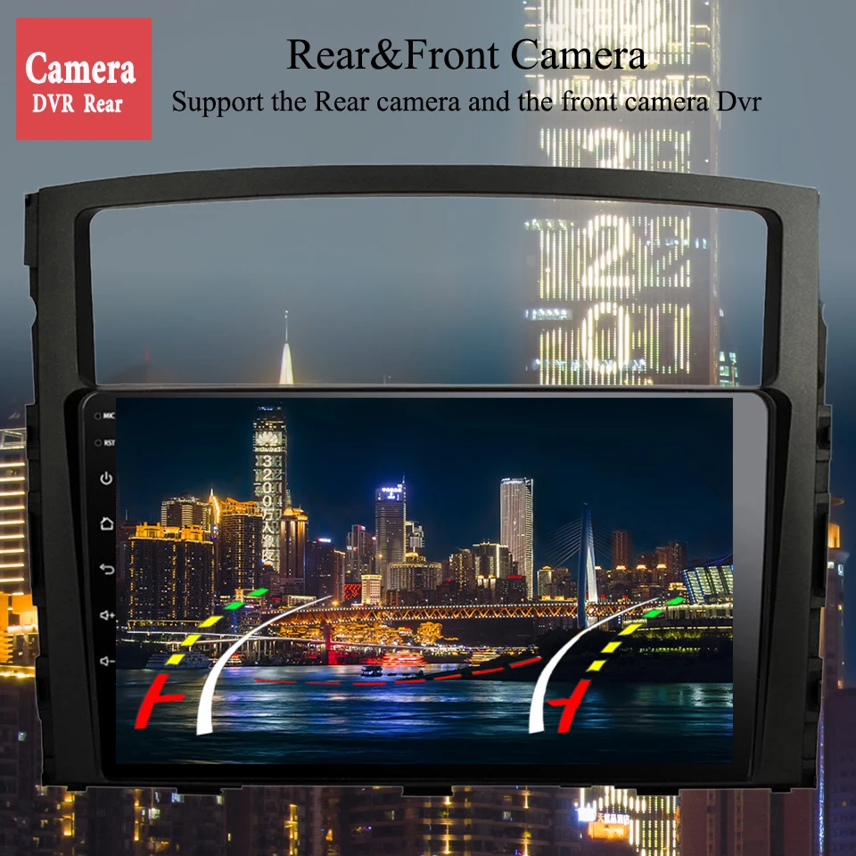 Автомобильный мультимедиа-радио аудио головное устройство с навигацией GPS, Carplay, RDS, 4G Lte для MITSUBISHI Pajero 2006-2015 на Android 11 8G 256G.