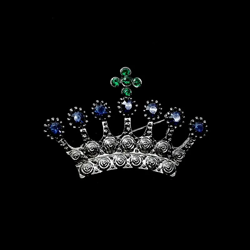 Новая британская брошь Корона со стразами ювелирное изделие роскошная ретро в