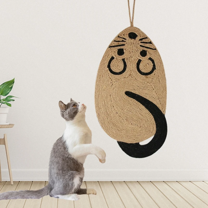 Коврик для кошек Когтеточка забавная мышь в форме ПЭТ пеньковый коврик игрушка