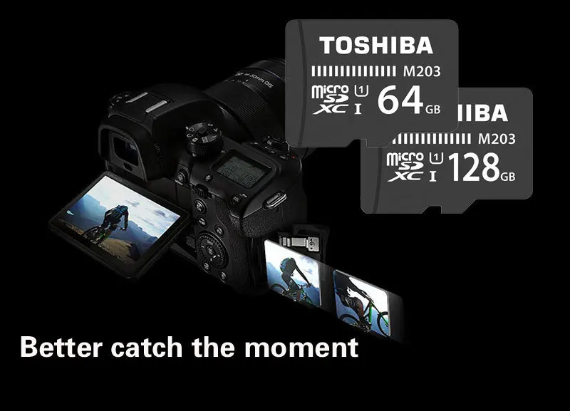 TOSHIBA Micro SD карты M203 Class 10 16 Гб оперативной памяти, 32 Гб встроенной памяти, 64 ГБ 128 Гб карта памяти C10 мини SD карты SDHC/SDXC UHS-I TF карта для смартфона/ТВ