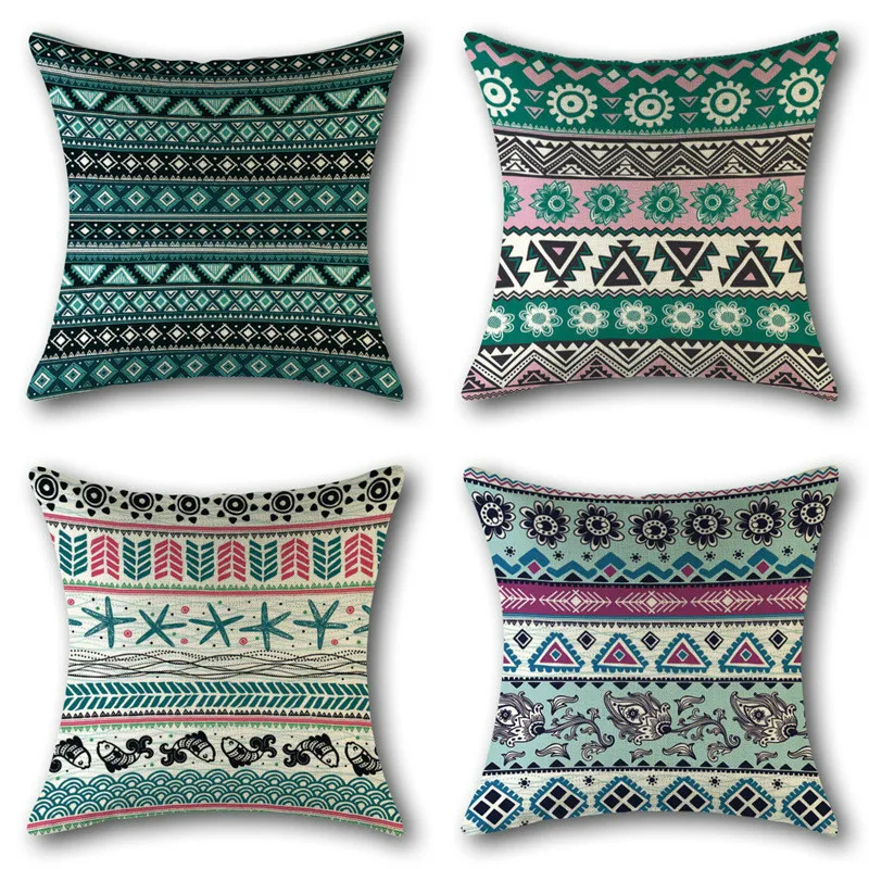 Богемный экзотический льняной телефон в этническом стиле с рисунком мандалы