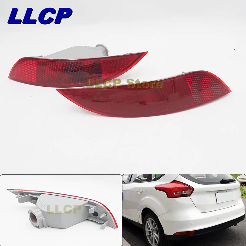 LLCP для Ford Focus Хэтчбек MK3 2015 2016 2017 задний бампер туман светильник противотуманных