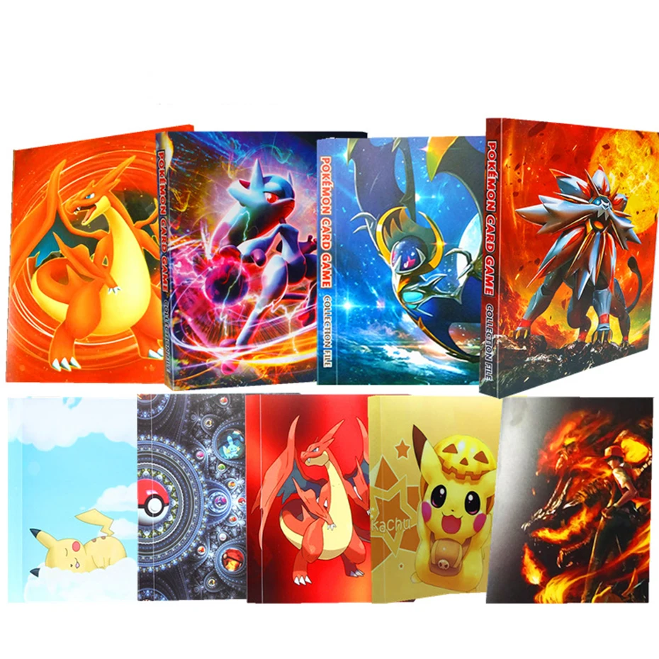 

Game Pokemon Cards Album Book 240Pcs Anime Card Collectors Holder Loaded List Capacity Binder Folder Pokemons Toys for gifts Kid