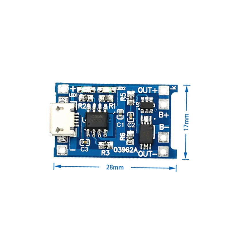 Type c/Micro USB 5V 1A 18650 TP4056 модуль зарядного устройства литиевой батареи зарядная плата