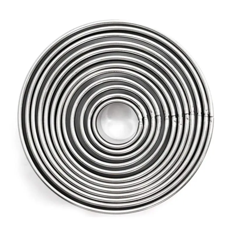 12 шт. кусачки для печенья из нержавеющей стали фрезы круглые Кондитерские