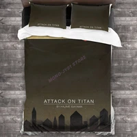 attack on titan bedding set duvet cover pillowcases comforter bedding sets bedclothes