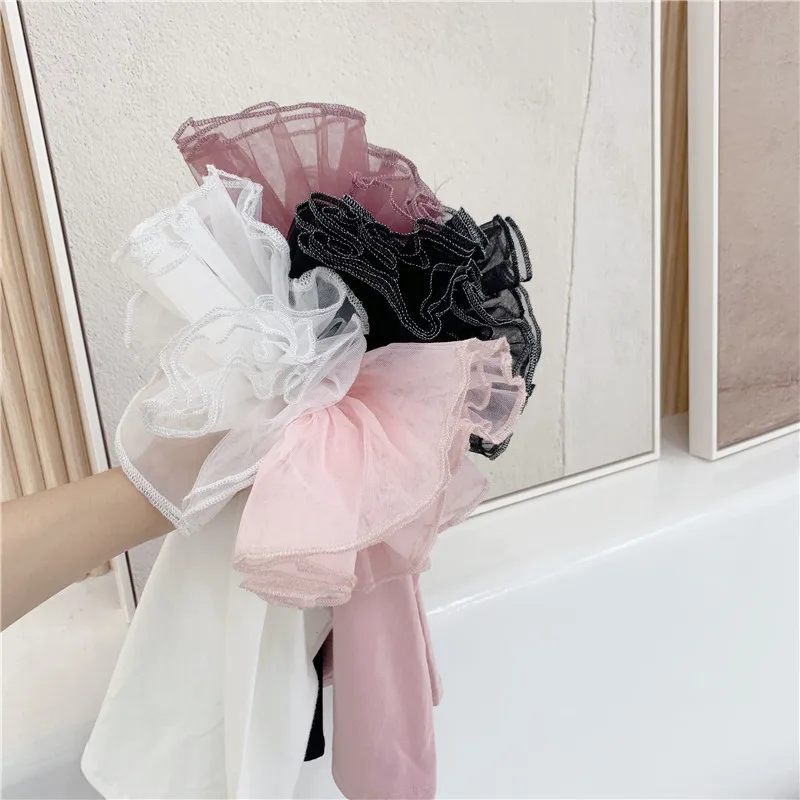 Новая осенне зимняя детская блузка с длинными рукавами сетчатая нижняя рубашка