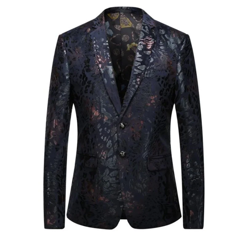 

blazers men's printed gold suit European and American anzug herren الدعاوى мужской костюм trajes de novio костюмы