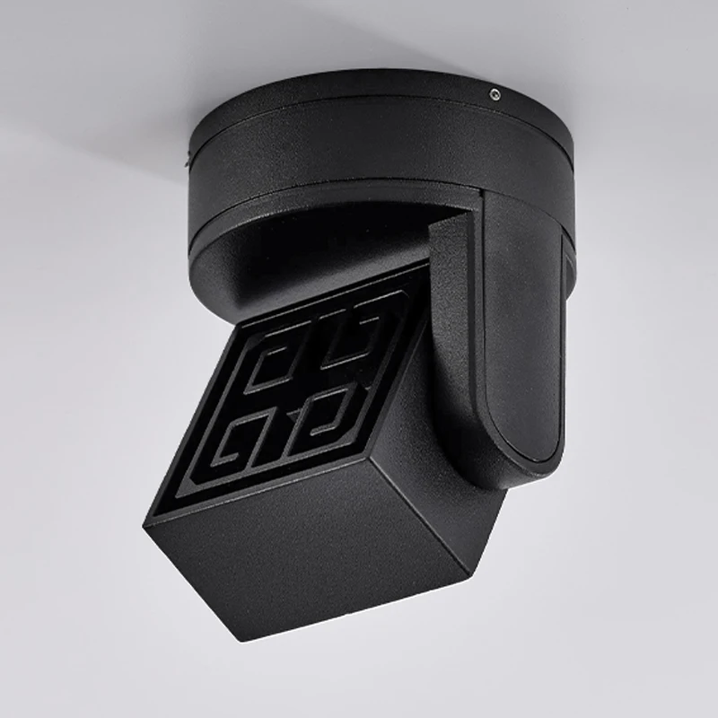 Новый Белый Черный квадратный светодиодный настенный светильник поверхностного