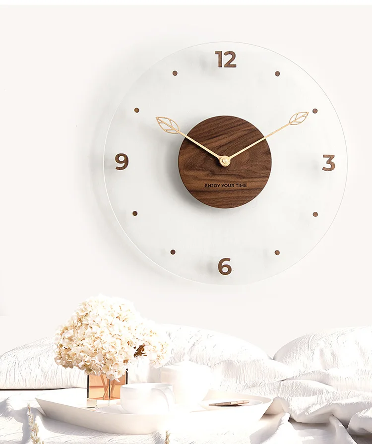 2021 большие домашние украшения роскошные деревянные настенные часы для спальни