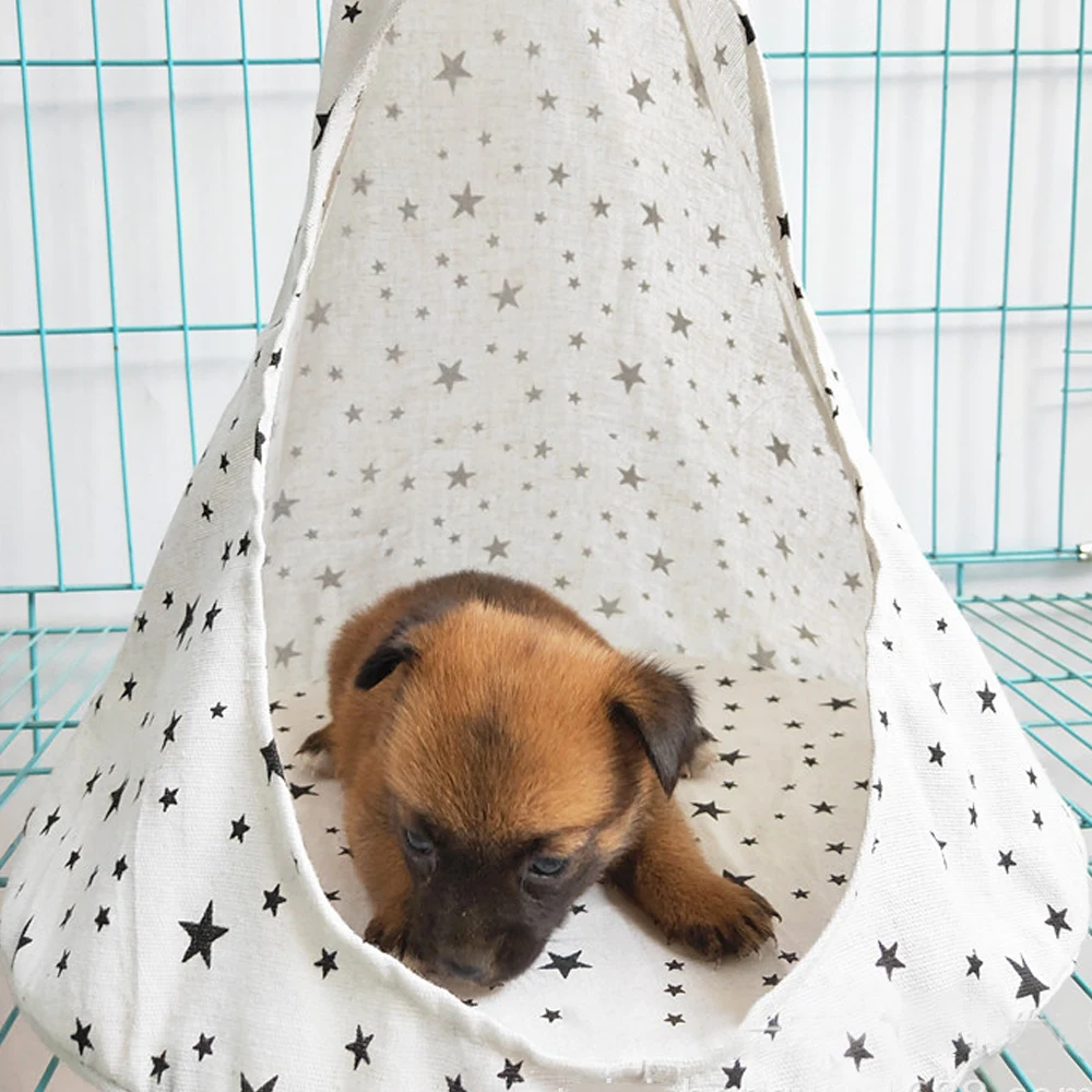 

Cute Removable Pet Hanging House Conical Hammock Washable Tent for Small breeds Cats Dogs puppy tent Cave Hanging Basket indoor