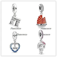 925 sterling silver charm vintage 2020 new year dangle charm beads fit women pandora bracelet necklace jewelry