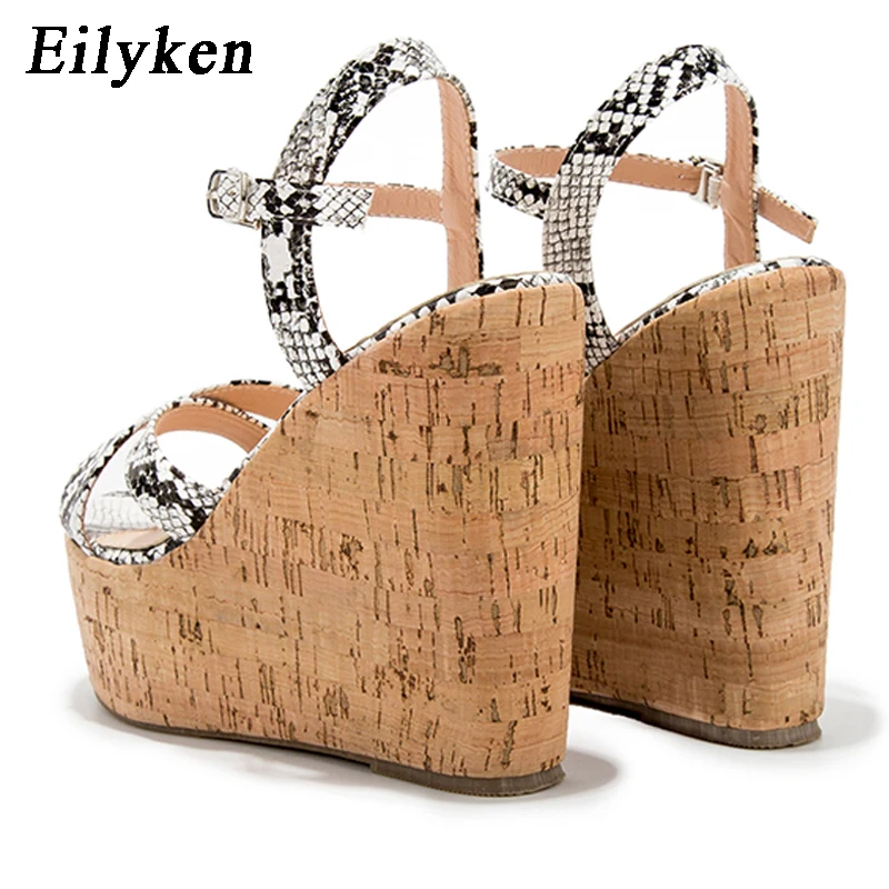 Eilyken/новые женские Повседневные Удобные римские сандалии на платформе с