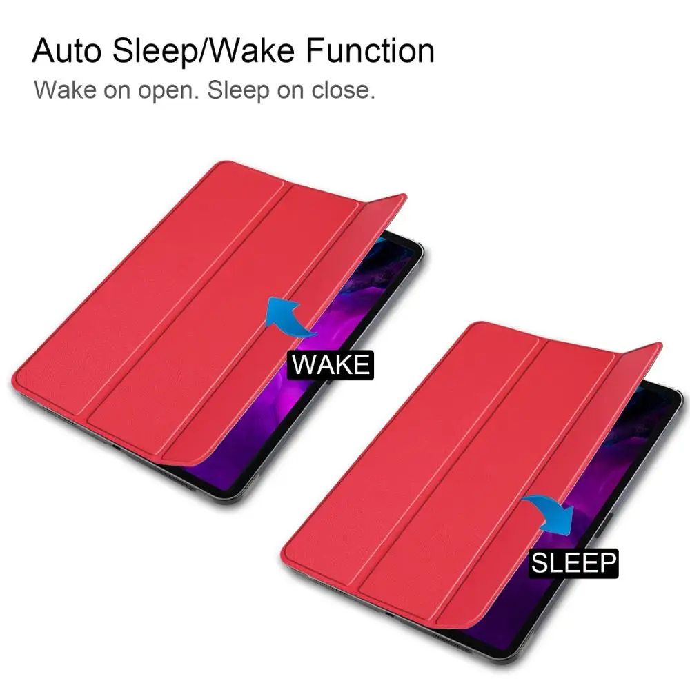 Чехол для нового iPad Pro 12 9 4 го поколения с функцией Smart Auto sleep/wake up и держателем