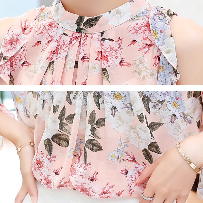 Blusas 2021 летние женские топы и блузки с О-образным вырезом Женская рубашки для