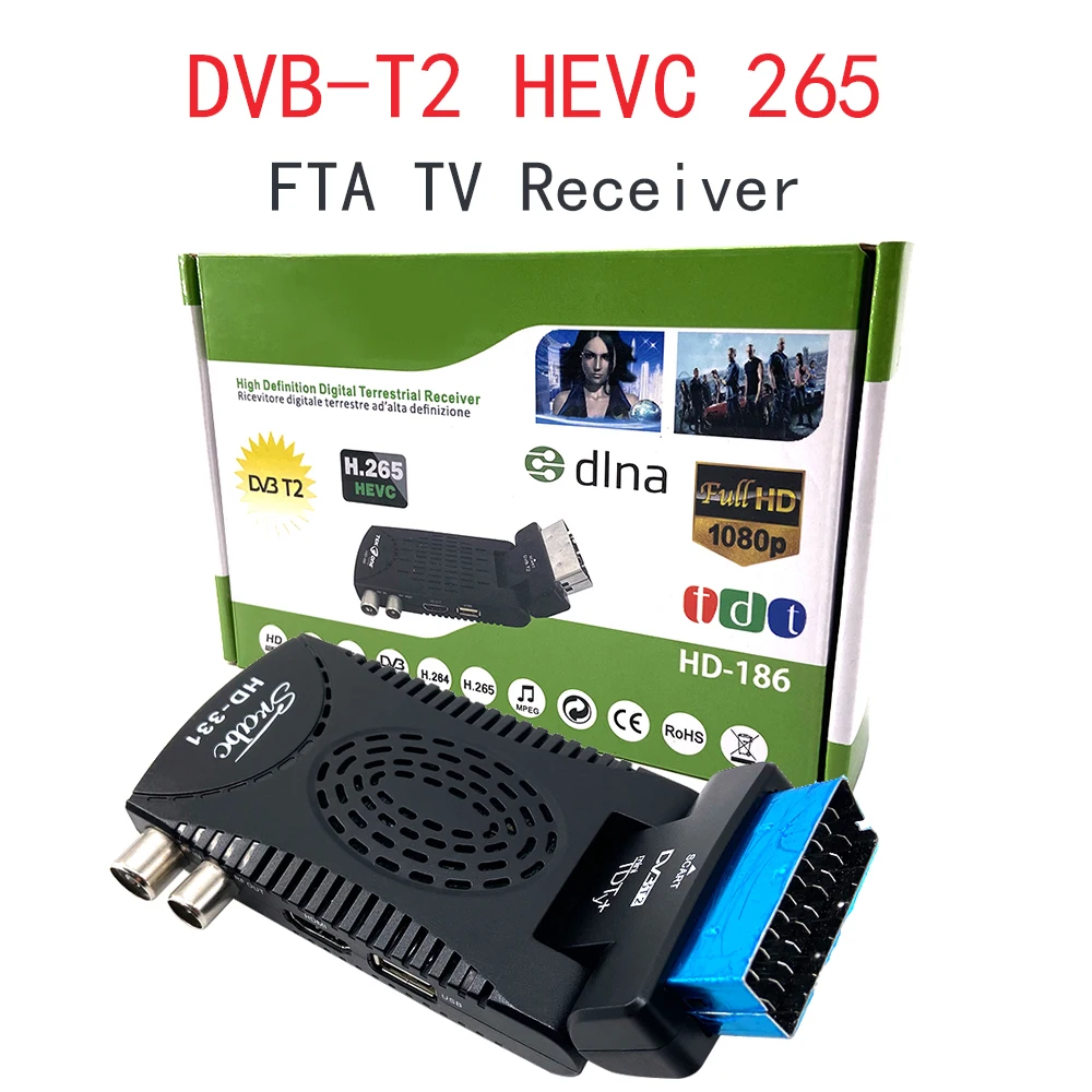 Цифровой ТВ приемник DVB T2 HEVC 265 H.265 тюнер свободного вещания полный цвет приставка