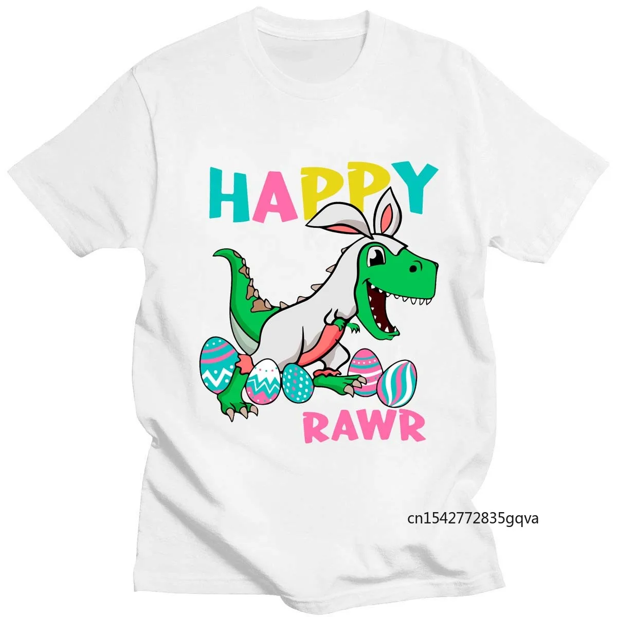 

Summer New Arrival Harajuku Cute Dragon Print T-Shirt Fashion Round Neck Short-Sleeved Streetwear Top