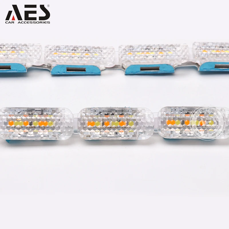 Дневные ходовые огни AES 2 светодиодный т. для Audi сигнасветильник белый + желтый 60