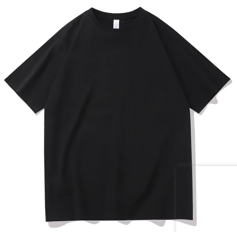 

high quality men T-shirt short sleeve round neck loose Pullover Colored diamond Pure cotton cloth short-sleeved high-end T-shirt