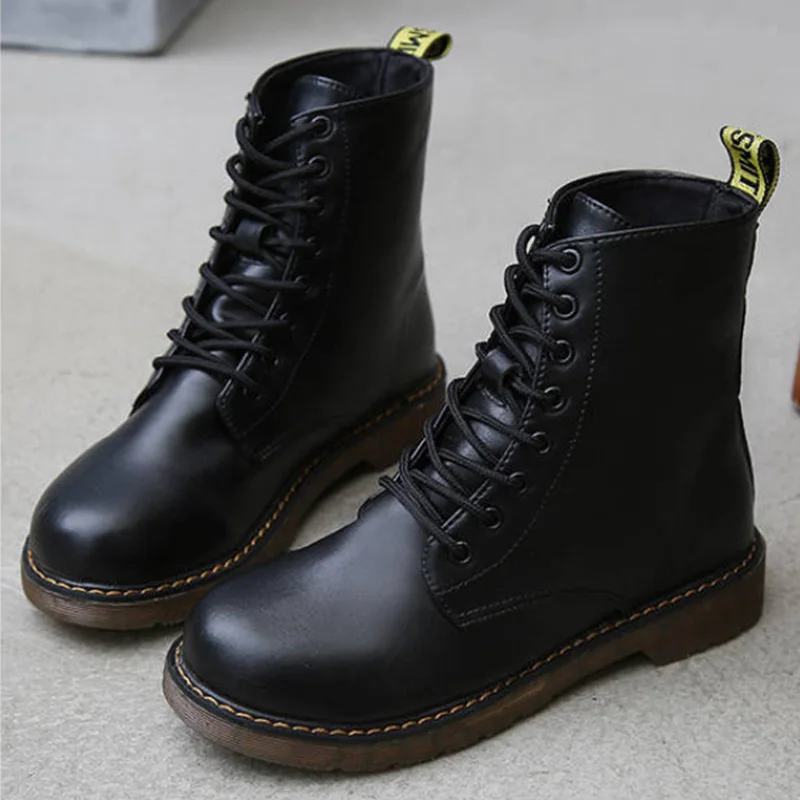 Bishen/зимние ботинки женская зимняя теплая Высокая обувь женские ботильоны martin на