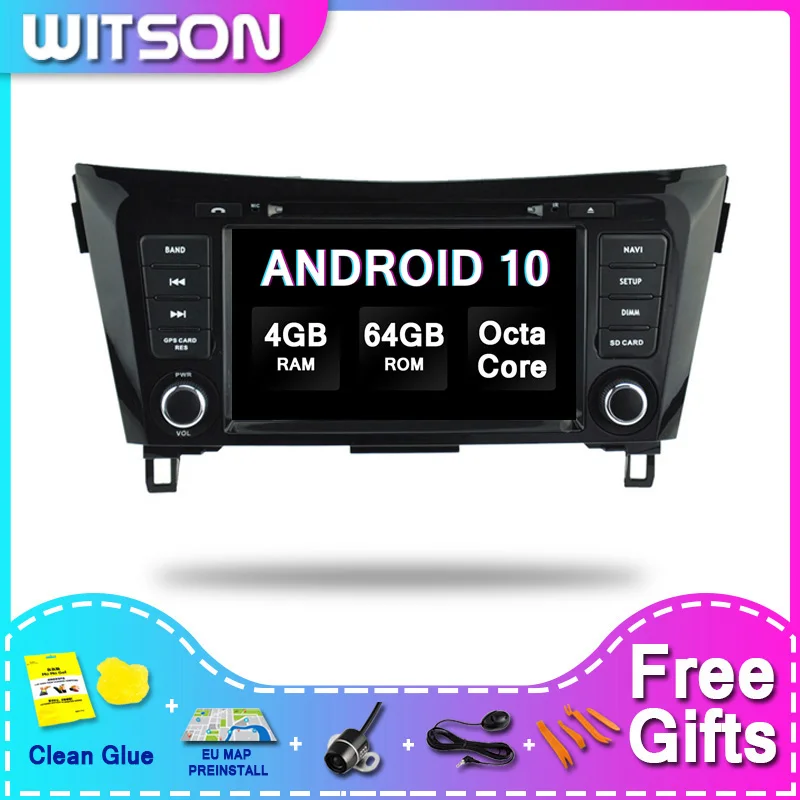 

WITSON ANDROID 10.0 Car Audio System For X-TRAIL/QASHQAI 2014 4GB 64GB