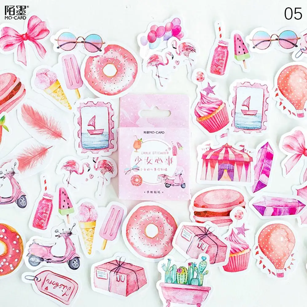 46 шт./кор. декоративная бумажная наклейка с листьями для дневника альбома