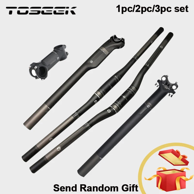 Полный углеродный горный подъемник/набор стержней для руля сиденья велосипеда