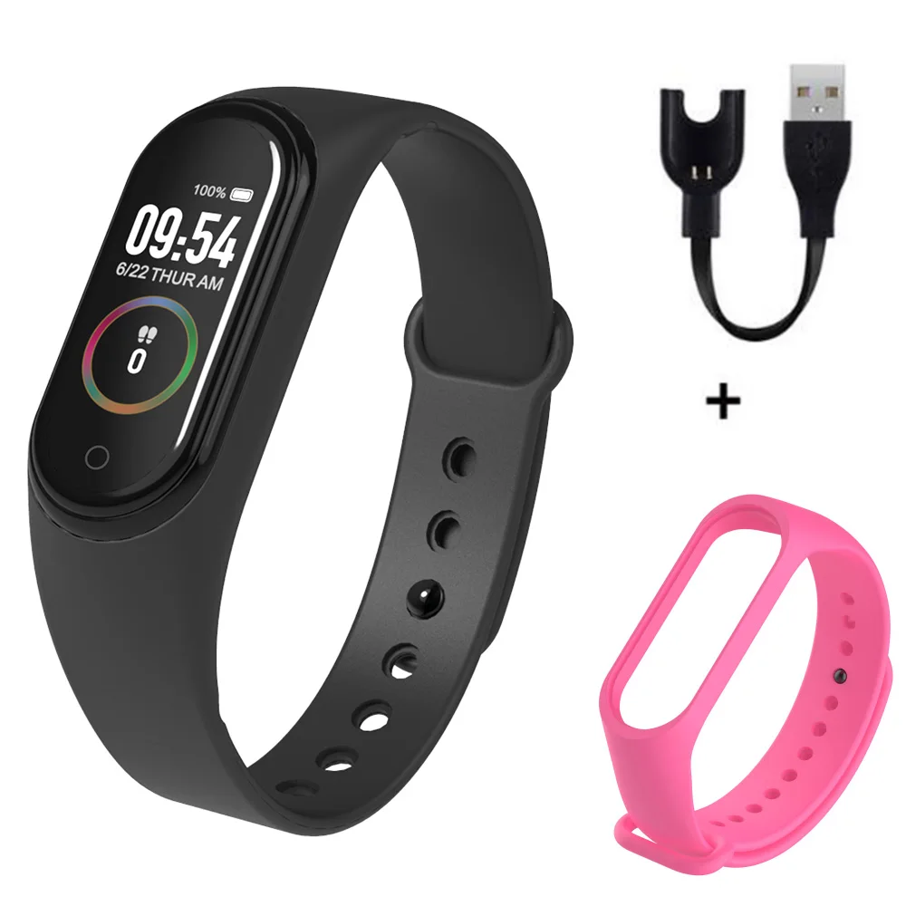 L M4 Smartband фитнес трекер Smartwatch активности браслет Bluetooth водонепроницаемый монитор артериального давления для мужчин и женщин - Цвет: L