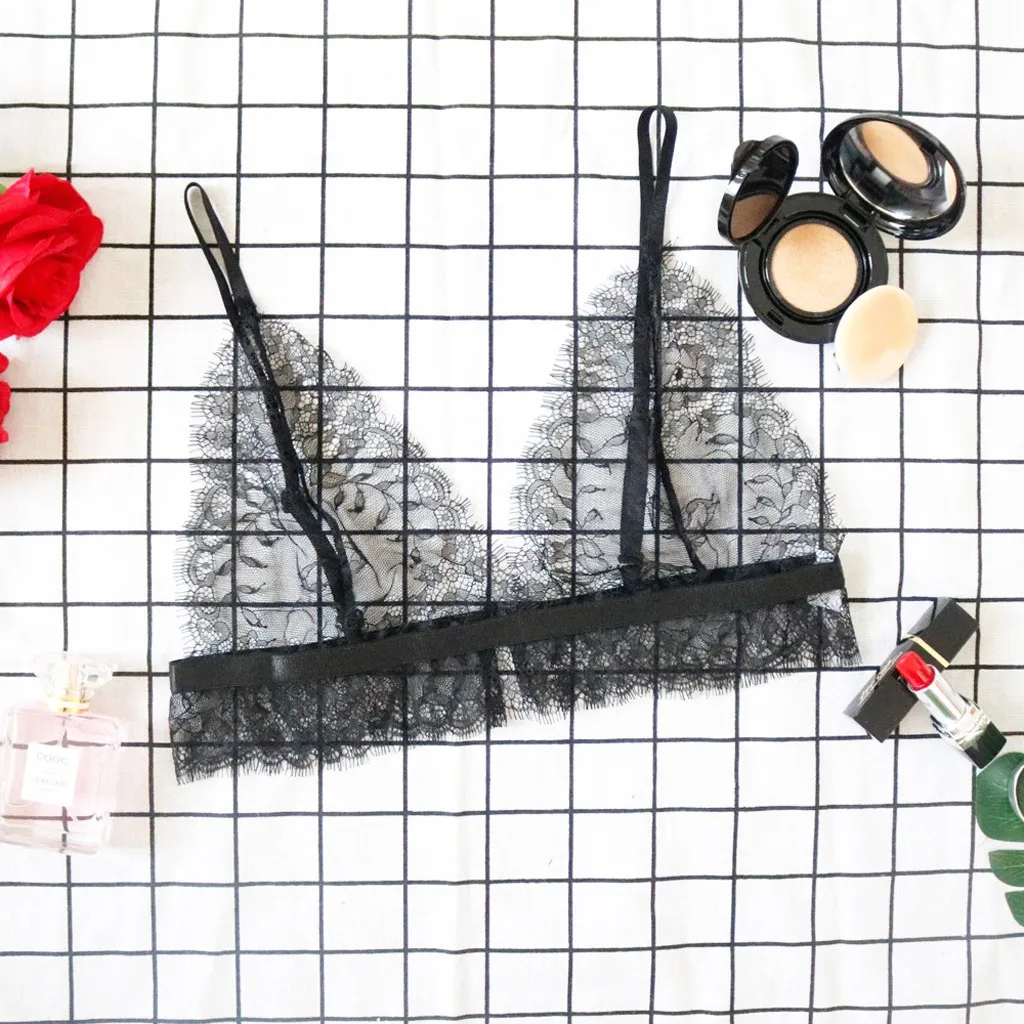 

2019 Sexy Lace Bra Panty Garter Belt Set Women Black Transparent Lingerie Seamless Intimates Underwear Bralette Briefs Plus 30X