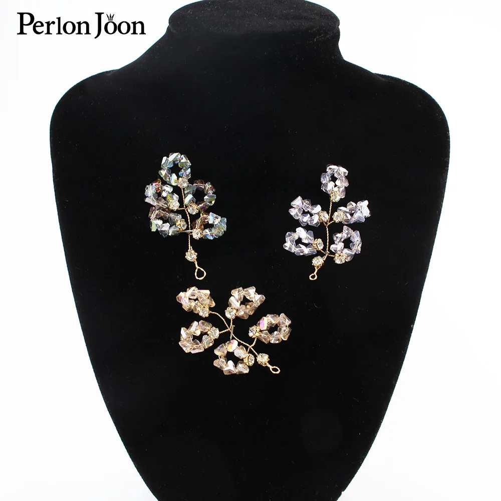 5PCS Crystal beaded handmade diy jewelry accessories fashion hair bow earrings brooch making SJ005 | Дом и сад