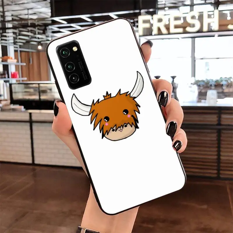 Милый Забавный чехол для телефона с изображением животного коровы Samsung S20 plus Ultra S6