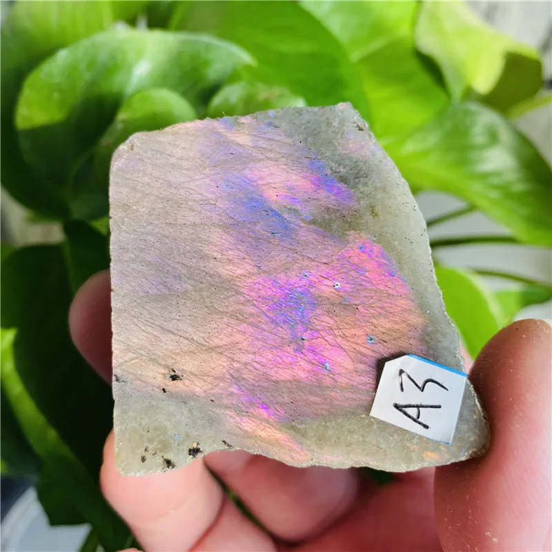 

Natural Purple Light Labradorite Mineral Samples Crystal Home Ornament