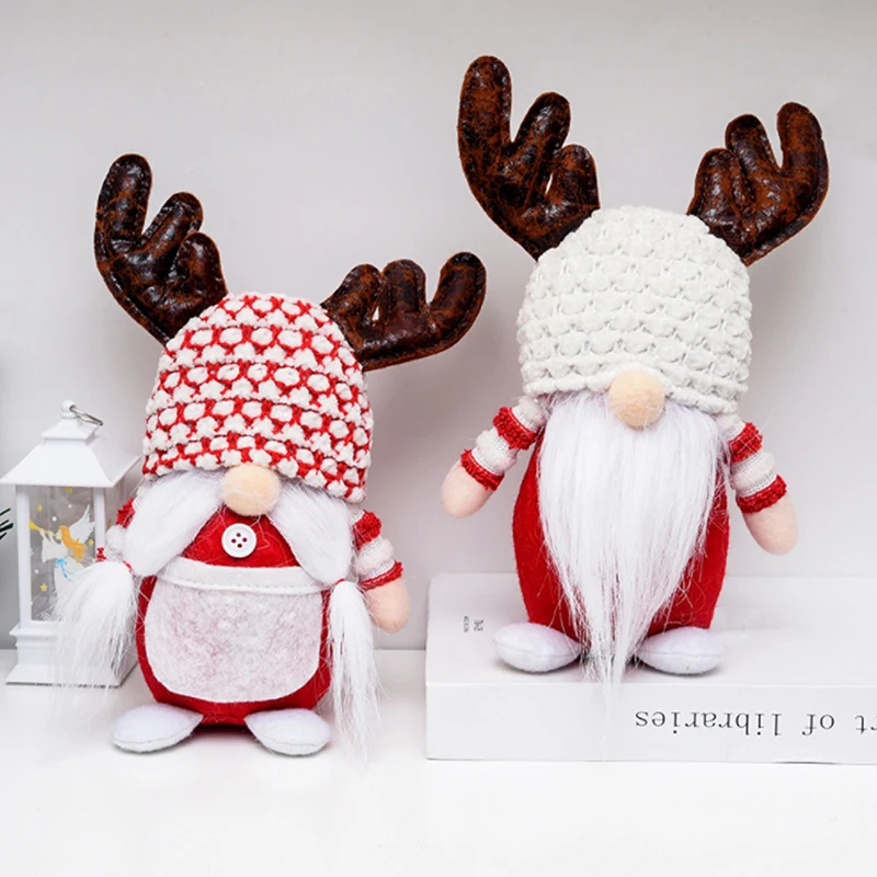 

Plush Doll Faceless Gnome Santa Gnome Rudolph Doll Nordic style children kids Doll toy Gift