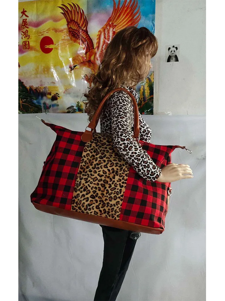 Сумка на плечо с леопардовым принтом из ПУ кожи | Багаж и сумки